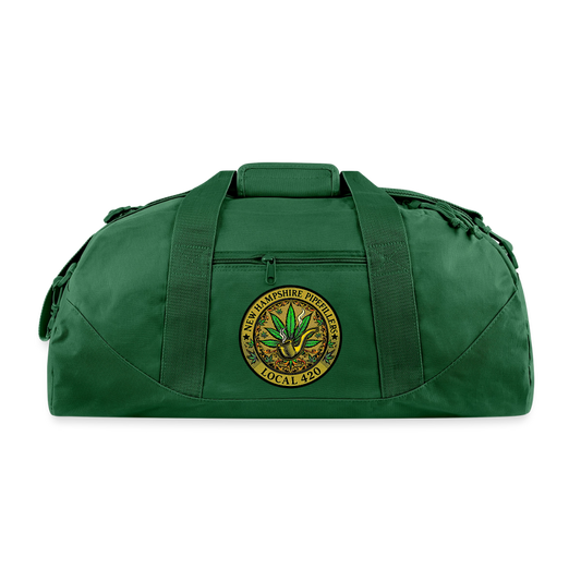 NEW HAMPSHIRE PIPEFILLERS LOCAL 420 Duffel Bag - forest green