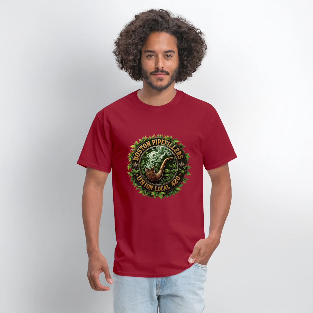 BOSTON PIPEFILLERS LOCAL 420 Men's T-Shirt - true red