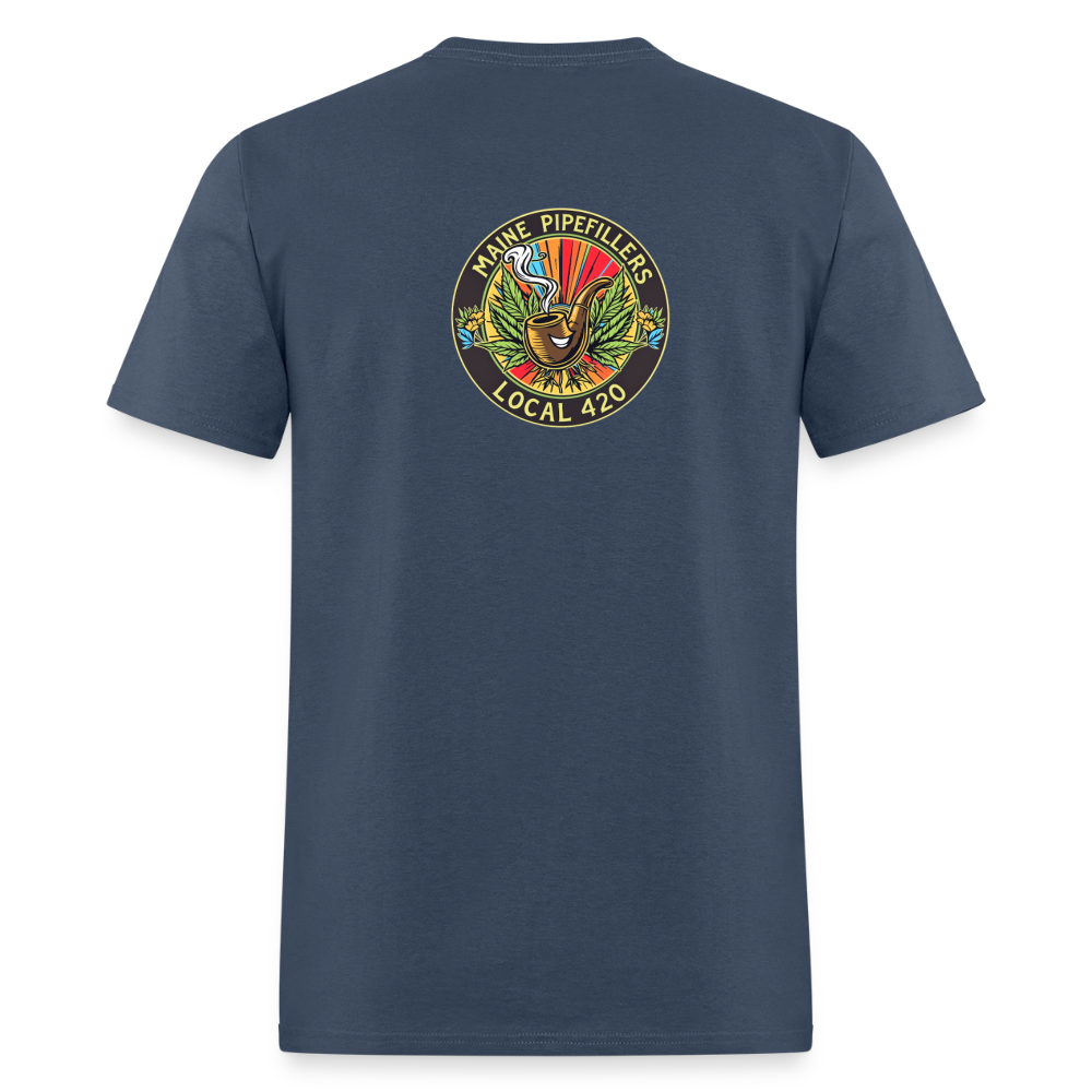 MAINE PIPEFILLERS LOCAL 420 Men's T-Shirt -  blue dusk