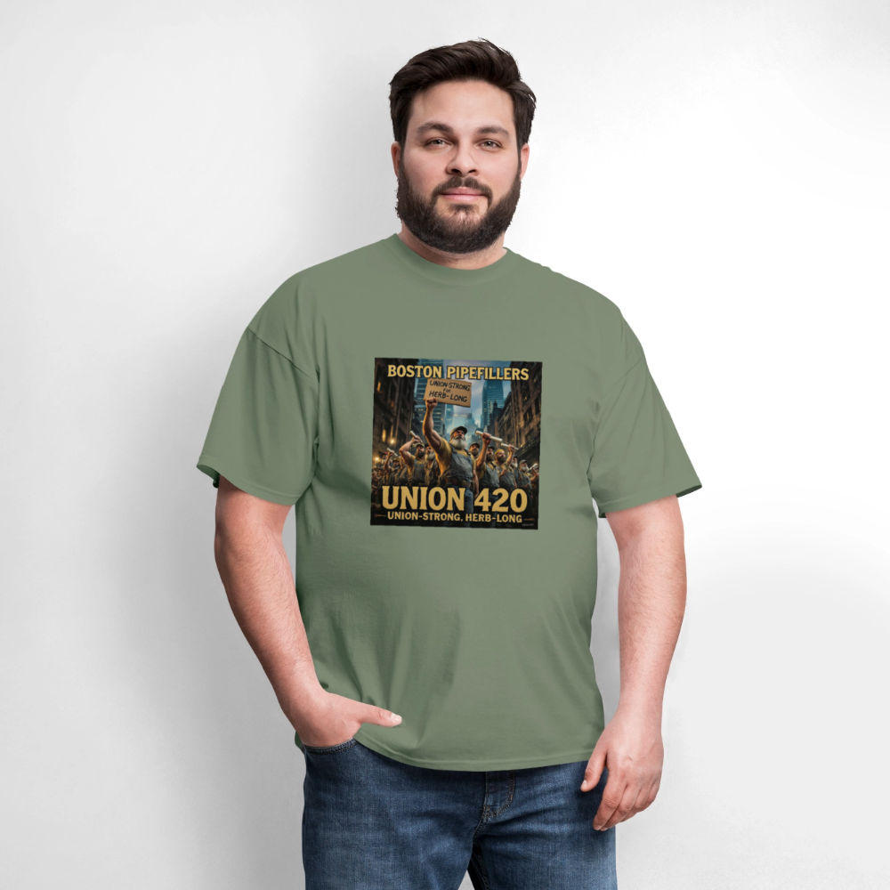 BOSTON PIPEFILLERS Unisex Classic T-Shirt - military green