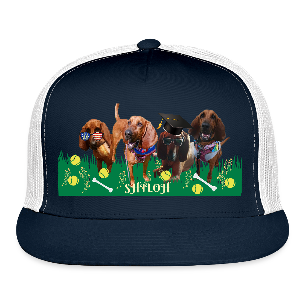 TAYLOR SHILOH 3 Trucker Hat - navy/white