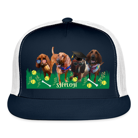 TAYLOR SHILOH 3 Trucker Hat - navy/white