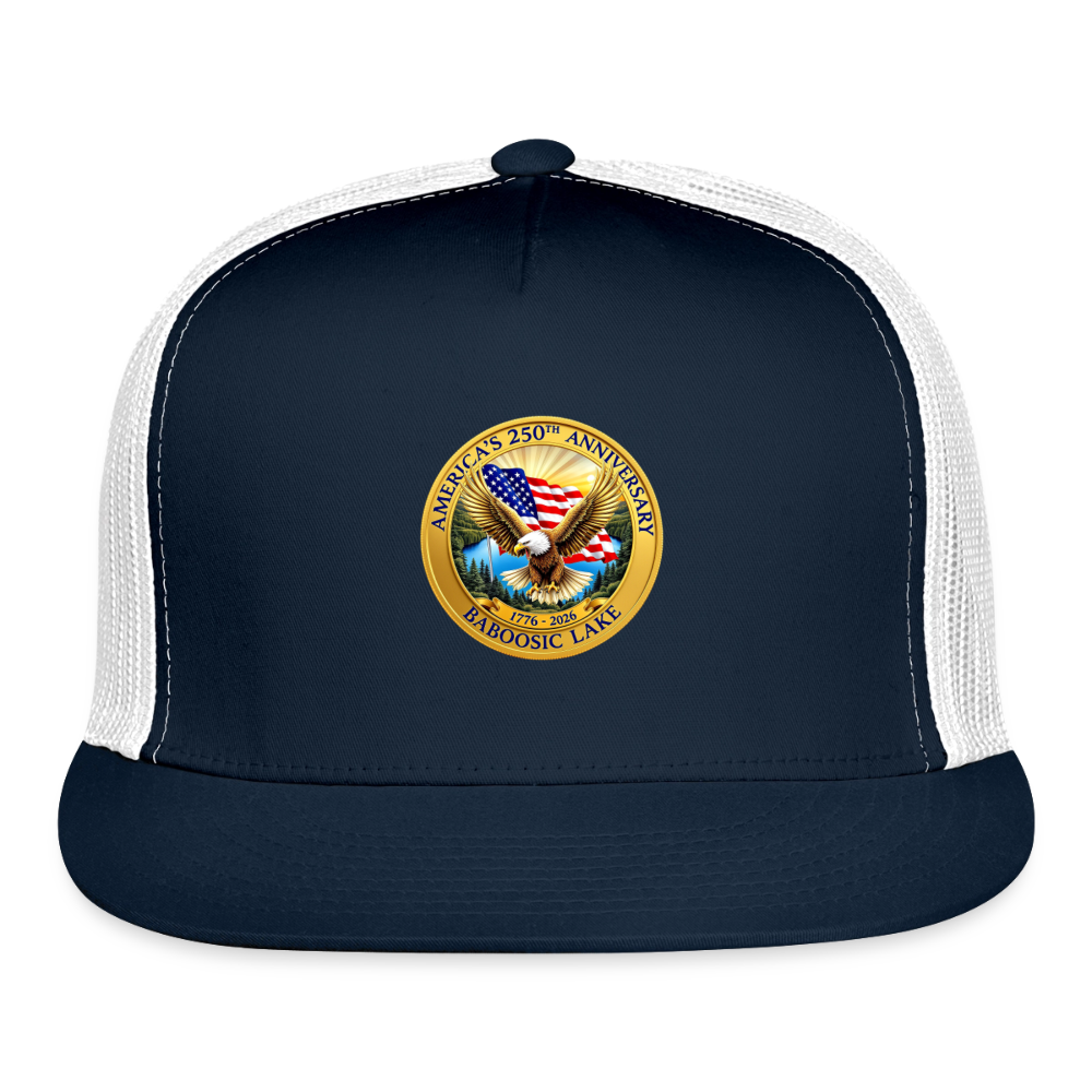 AMERICA 250 AMHERST Trucker Hat - navy/white