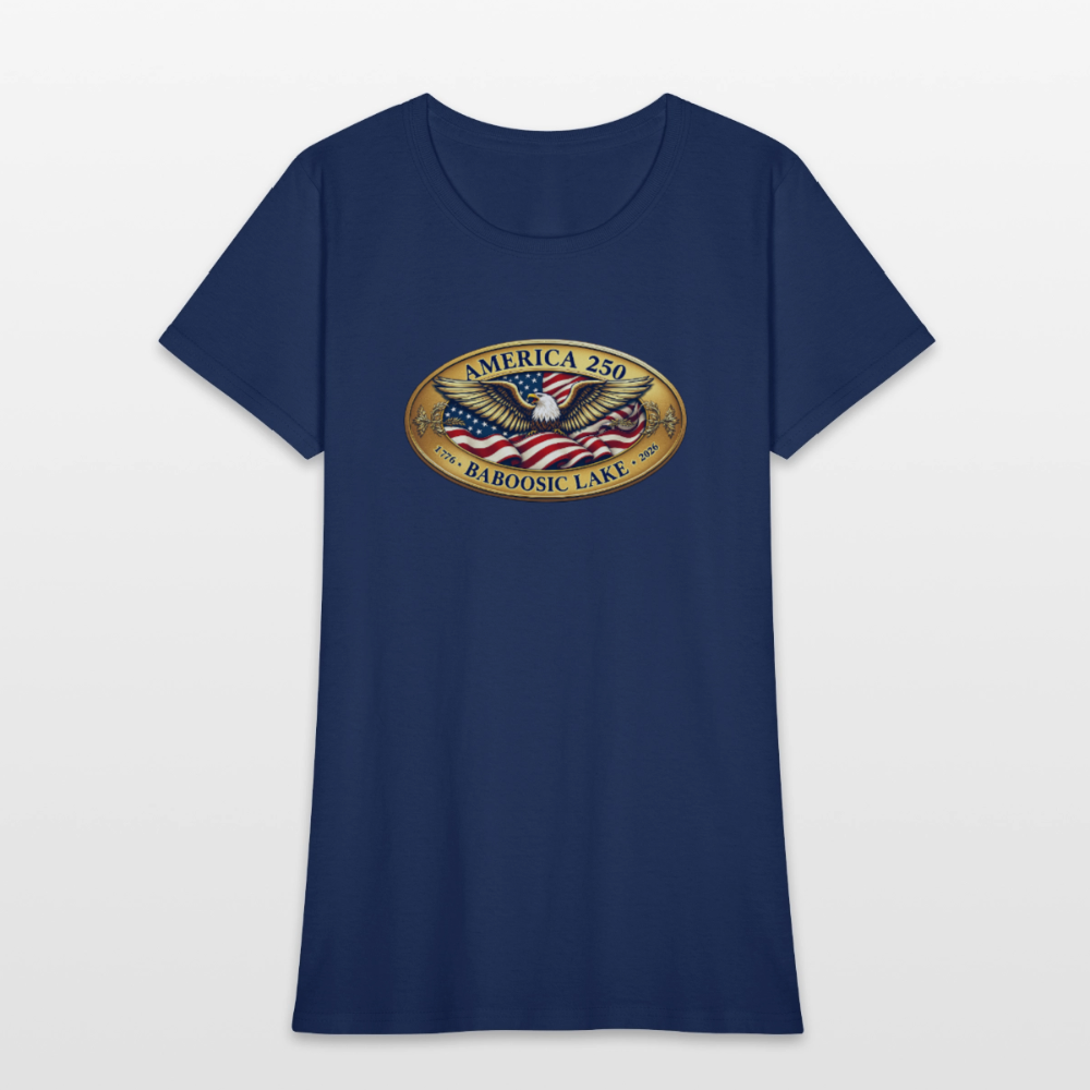 AMERICA 250 BABOOSIC LAKE AMERICA 250 Women's T-Shirt -  blue dusk