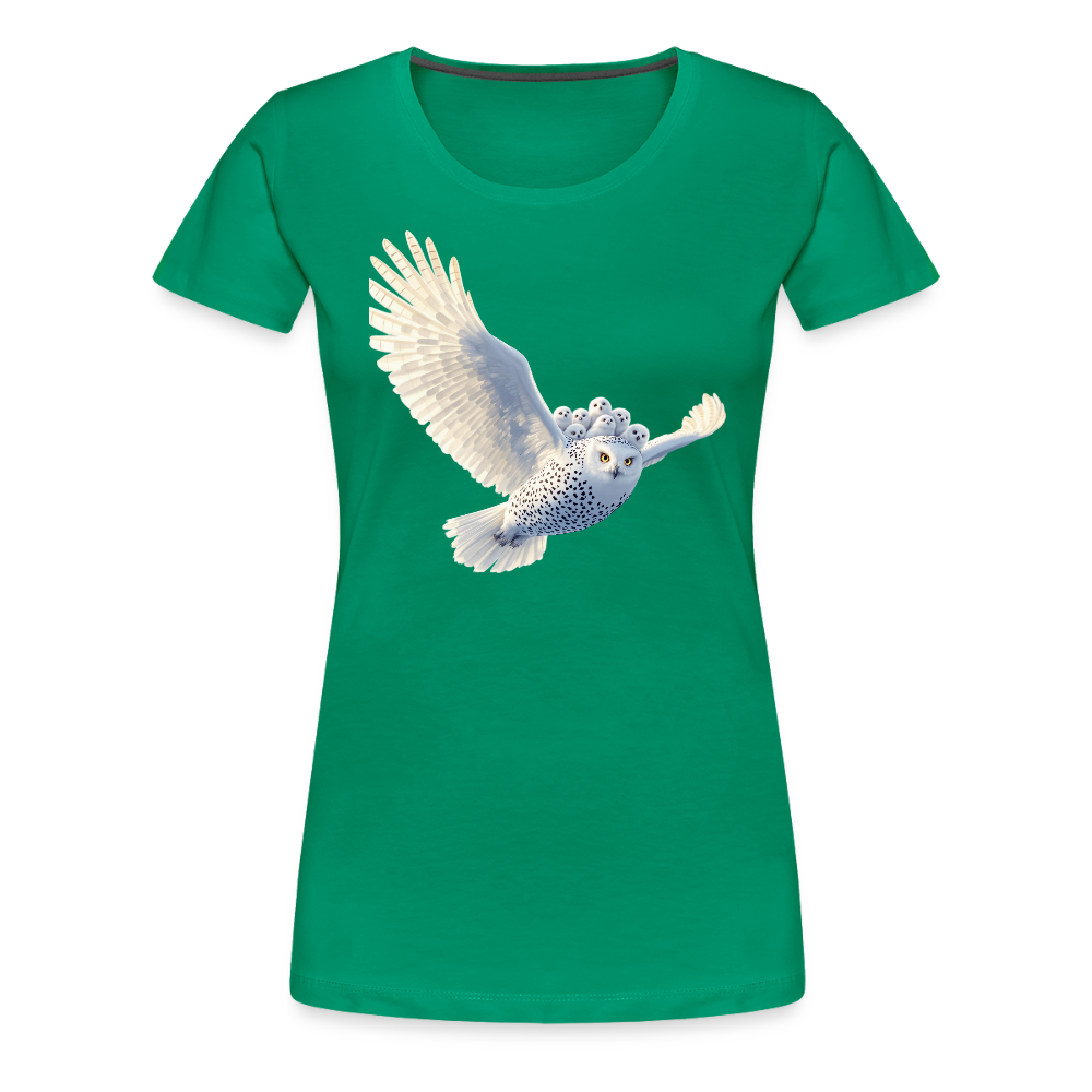 HOOTIE SNOW OWLS Women’s Premium T-Shirt - kelly green
