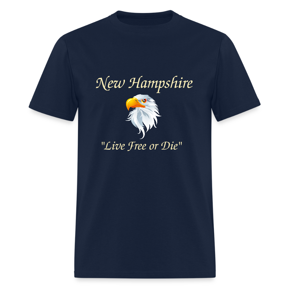 NH Live Free or Die Unisex Classic T-Shirt - navy