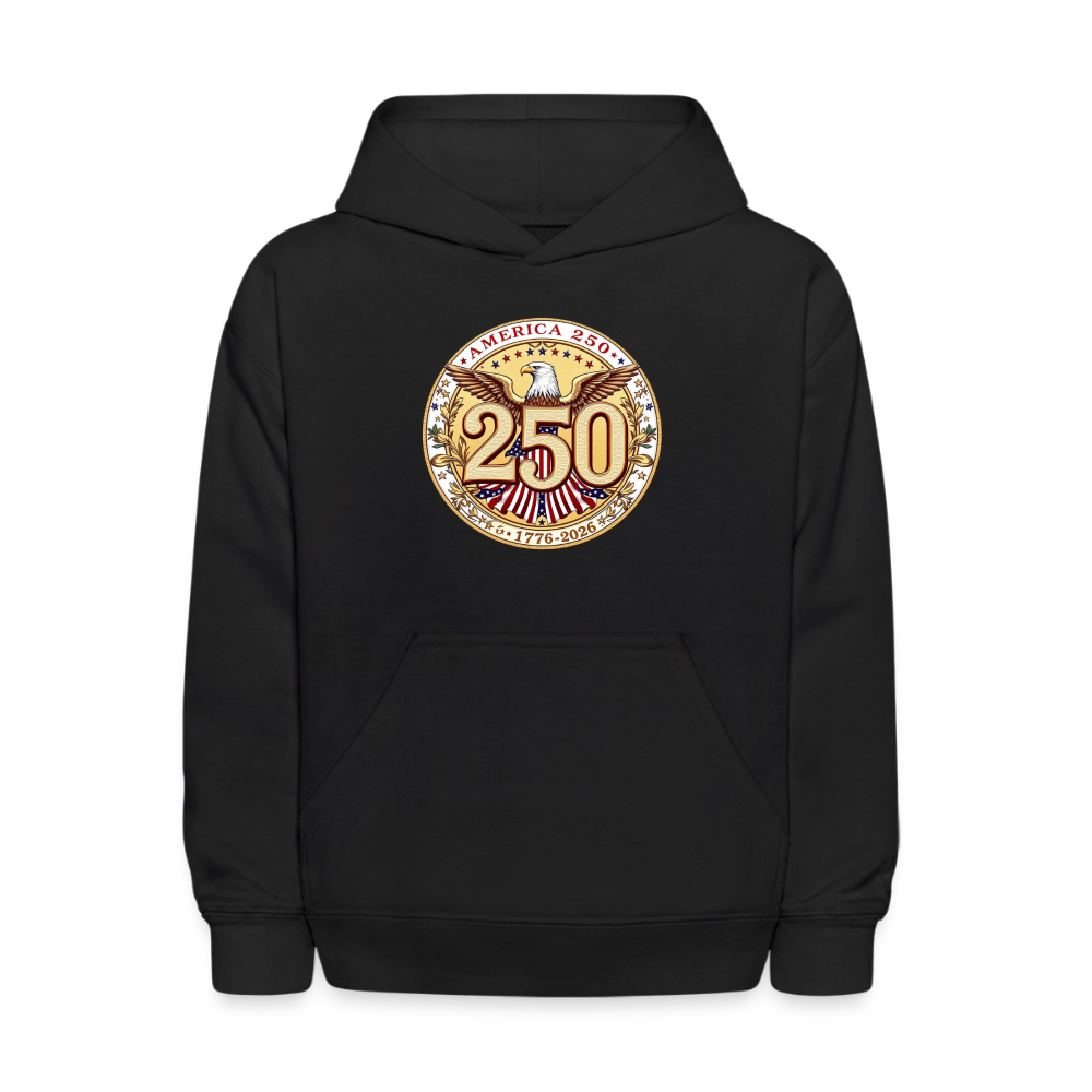 AMERICA 250 Kids' Hoodie - black