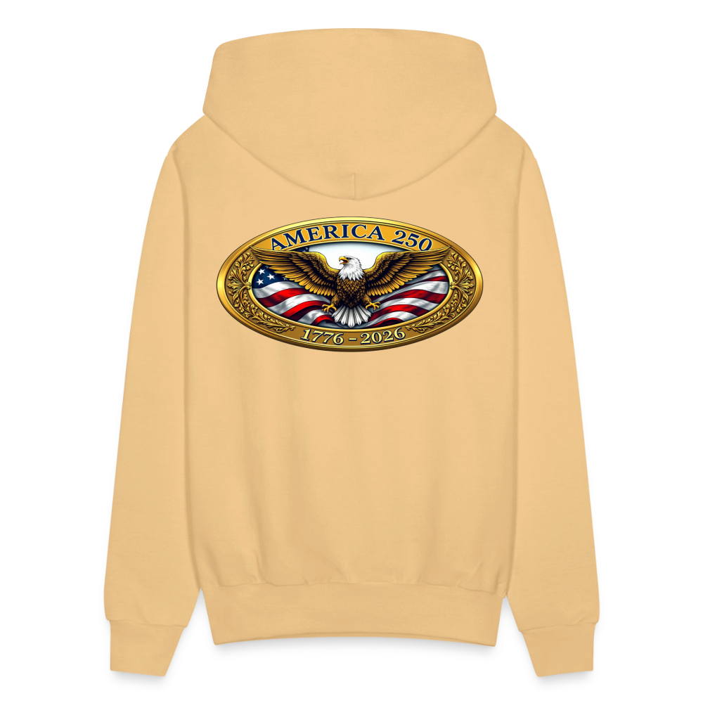 AMERICA 250 Men's Hoodie - light gold 