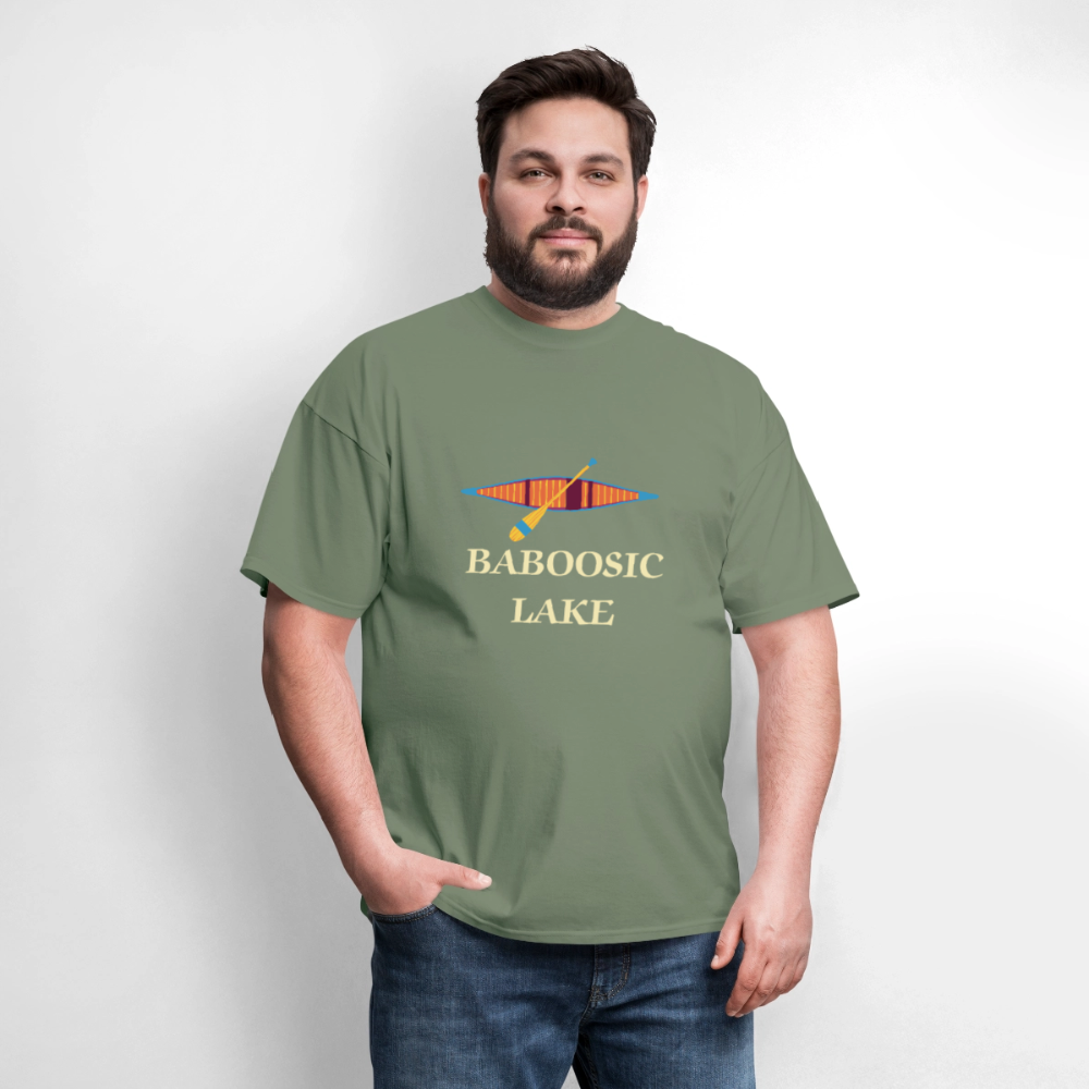 BABOOSIC LAKE Relaxed Design Classic T-Shirt - military green