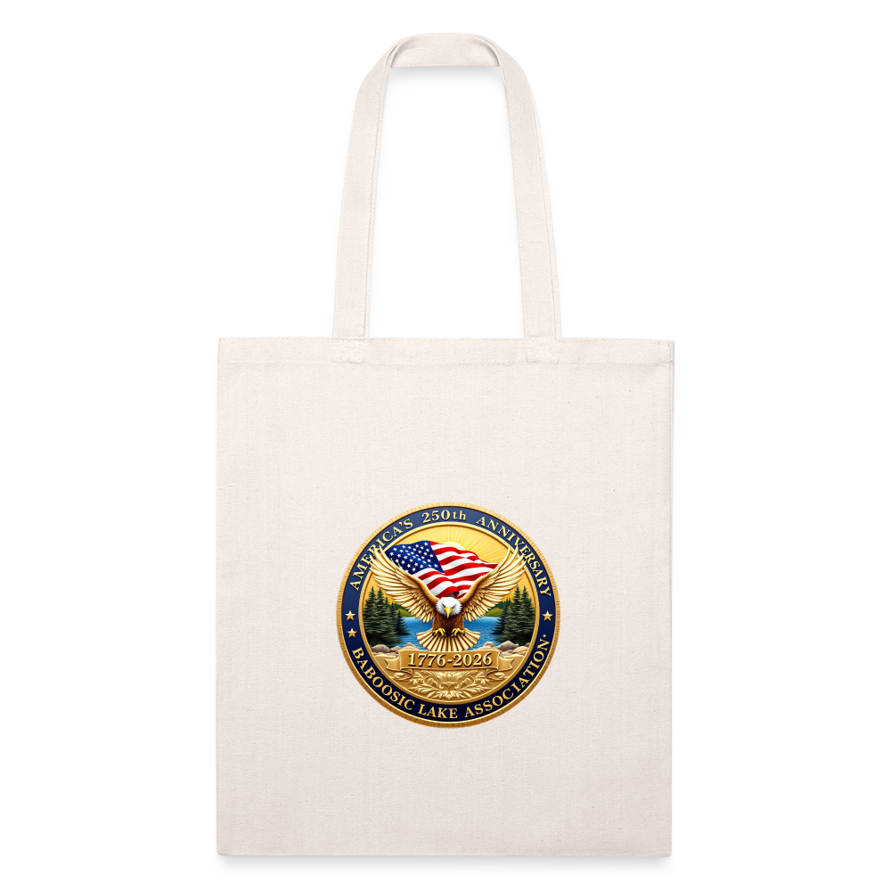America's 250th Anniversary BLA Recycled Tote Bag - natural