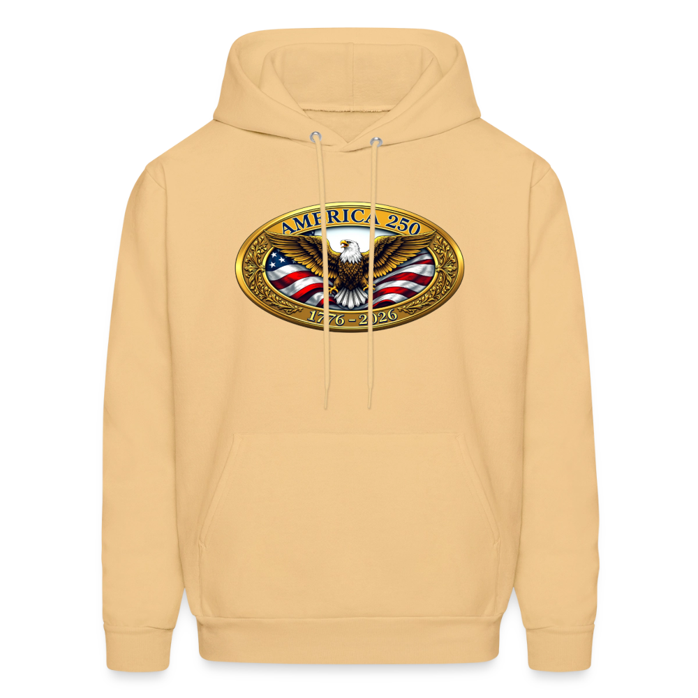 AMERICA 250 Men's Hoodie - light gold 
