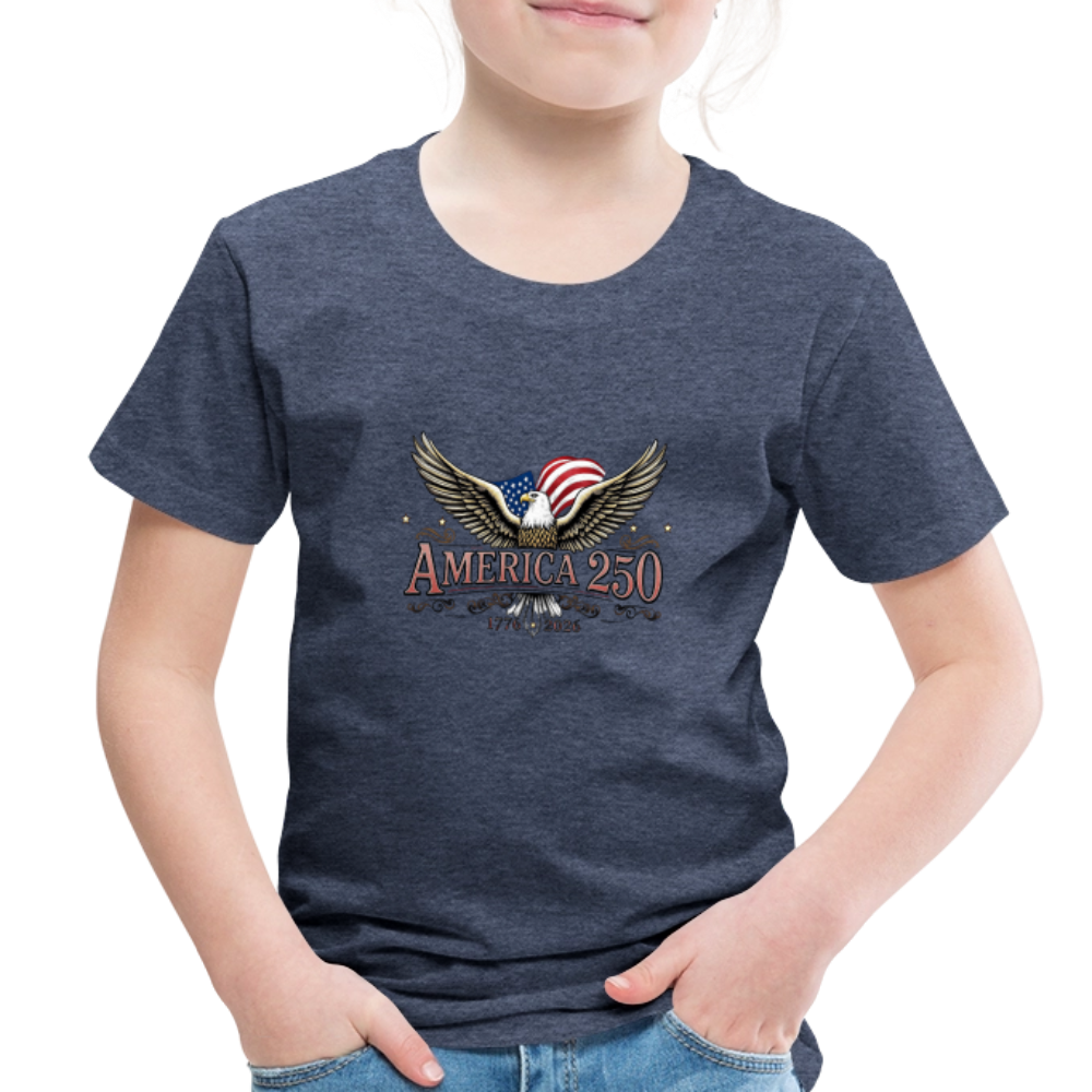 AMERICA 250 Toddler Premium T-Shirt - heather blue