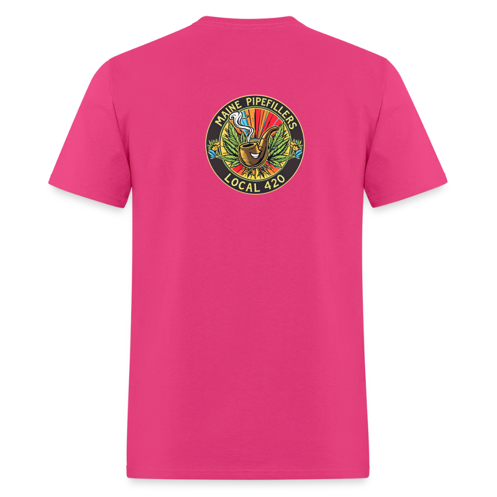 MAINE PIPEFILLERS LOCAL 420 Men's T-Shirt - fuchsia