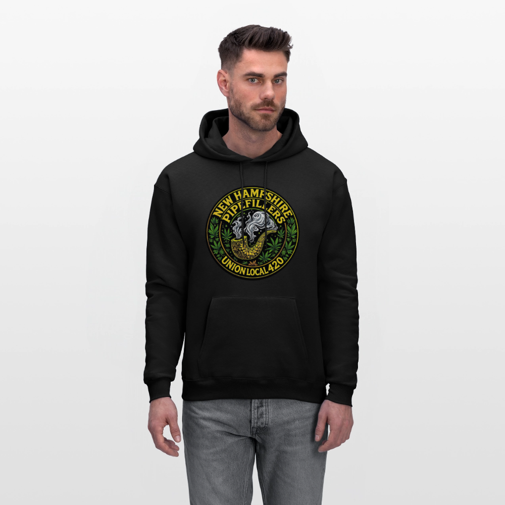 THE ORIGINAL NEW HAMPSHIRE PIPEFILLERS UNION LOCAL 420 Hanes Men's Hoodie - black