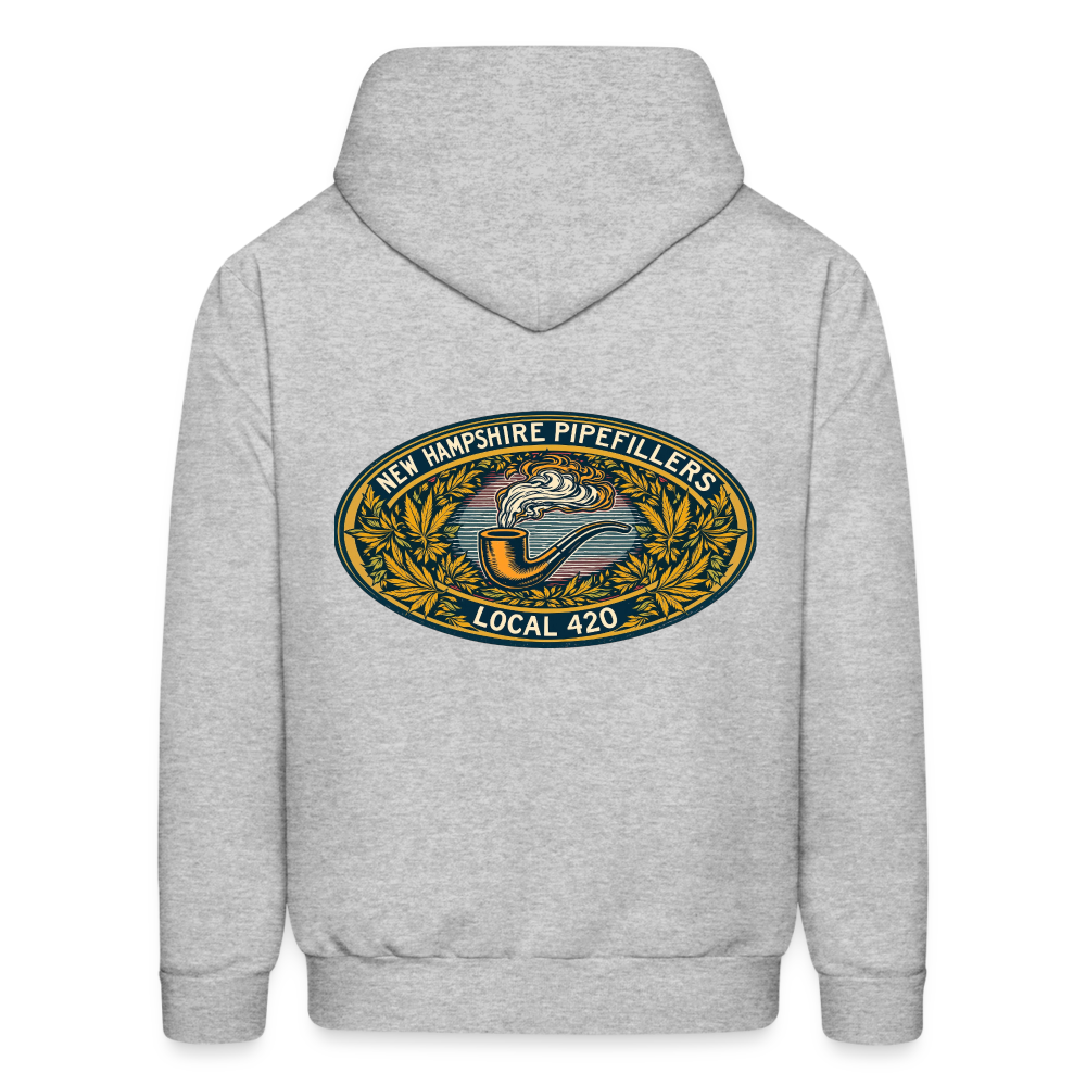 NEW HAMPSHIRE PIPEFILLERS UNION LOCAL 420 Hoodie 2 - heather gray