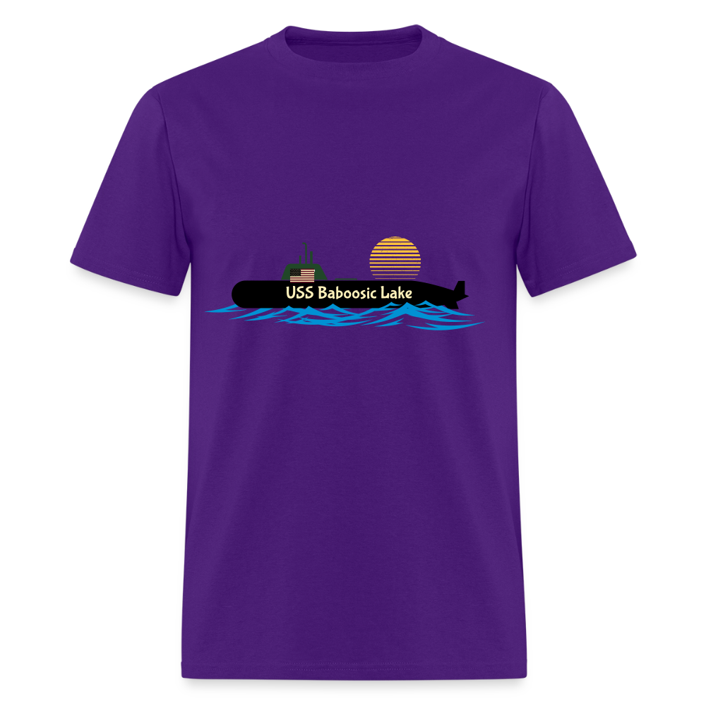 USS BABOOSIC LAKE Hanes Unisex Classic T-Shirt - purple