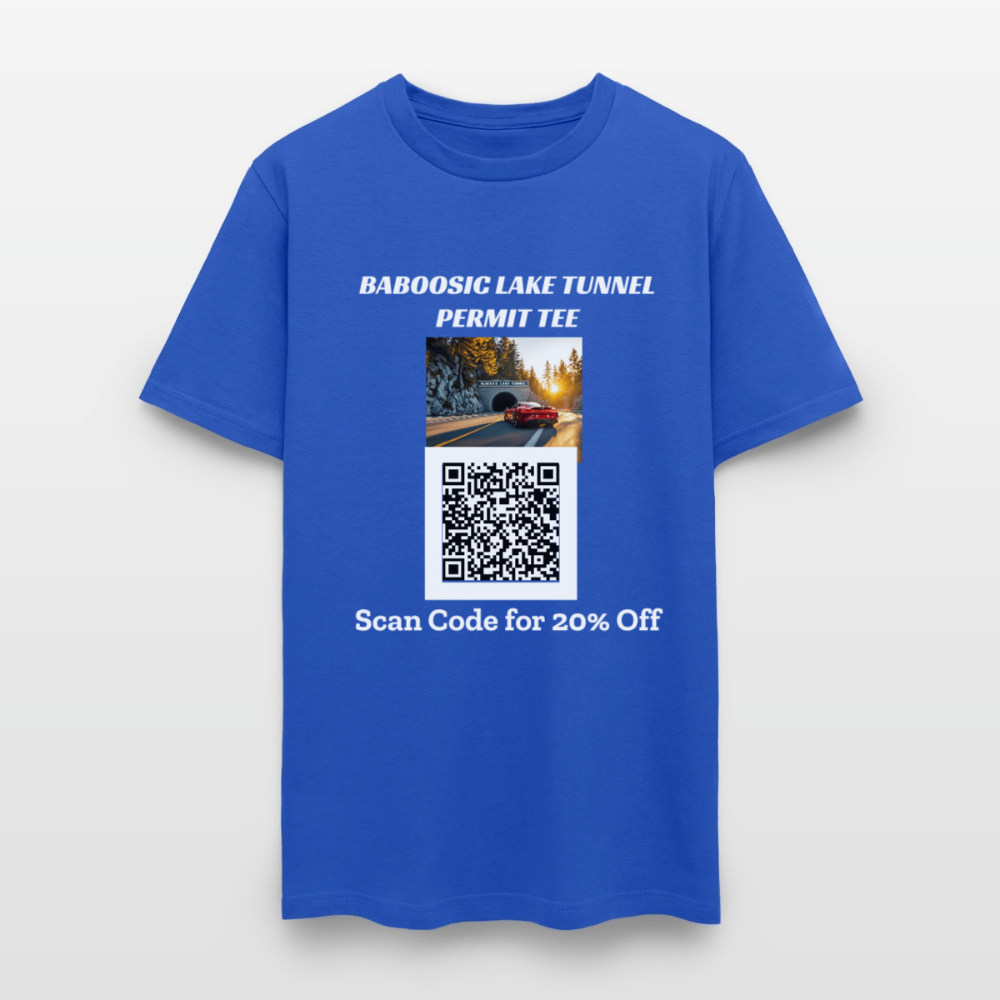 BABOOSIC LAKE TUNNEL PERMIT TEE Unisex Classic T-Shirt - royal blue