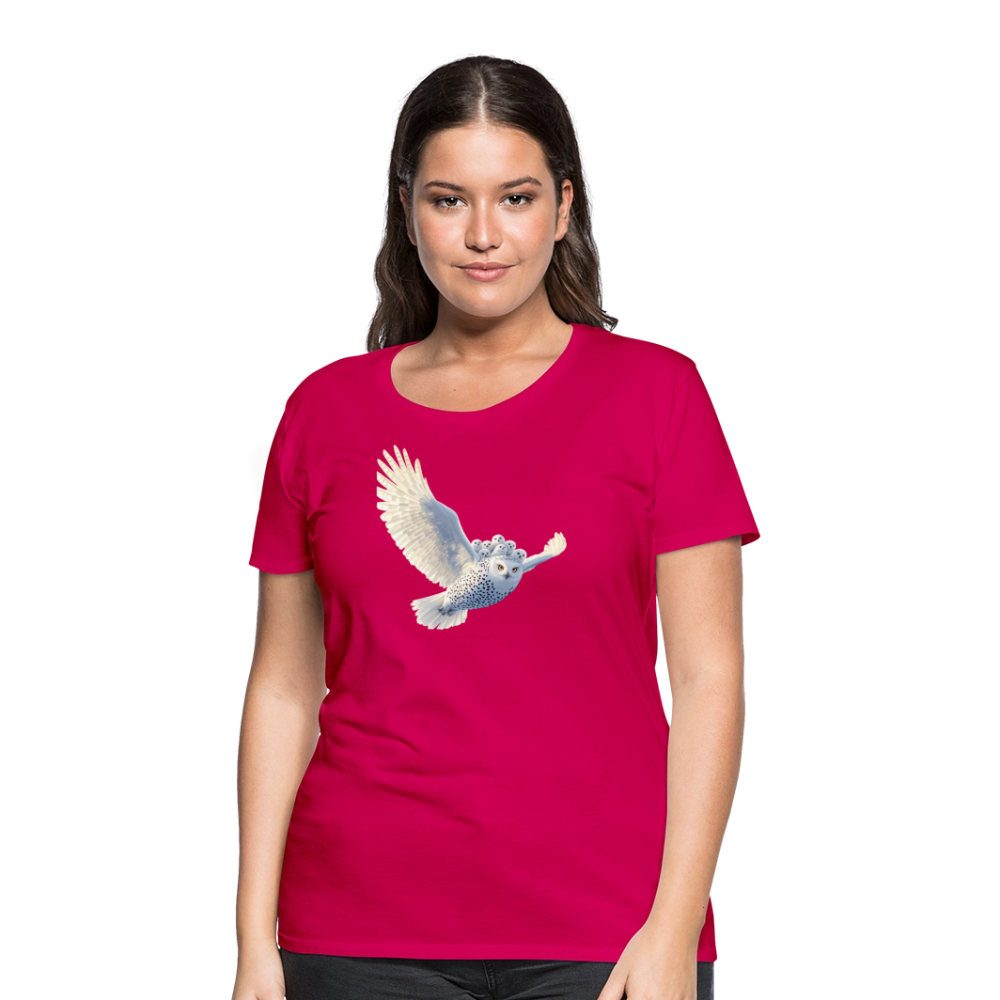 HOOTIE SNOW OWLS Women’s Premium T-Shirt - dark pink