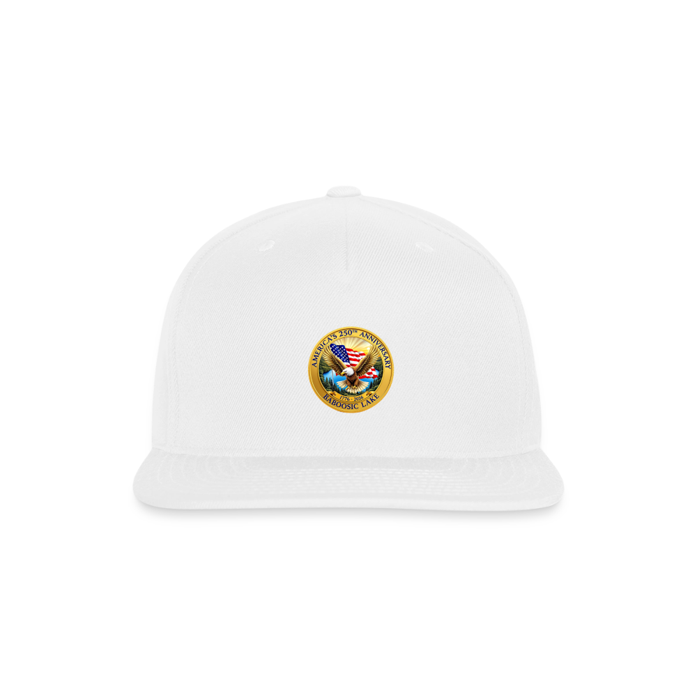 AMERICA 250 AMHERST Snapback Baseball Cap - white