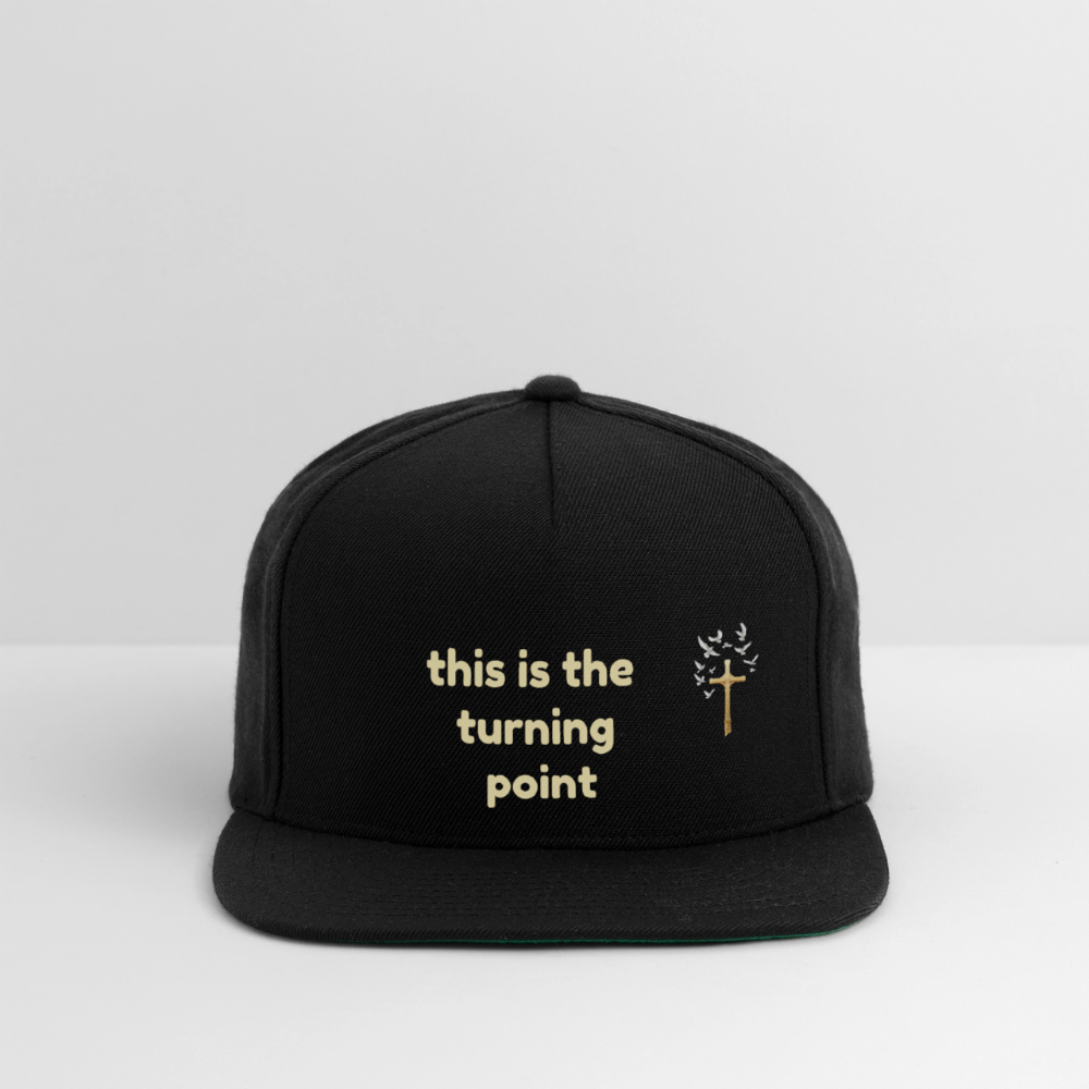 This is the Turning Point Snapback Baseball Cap - black