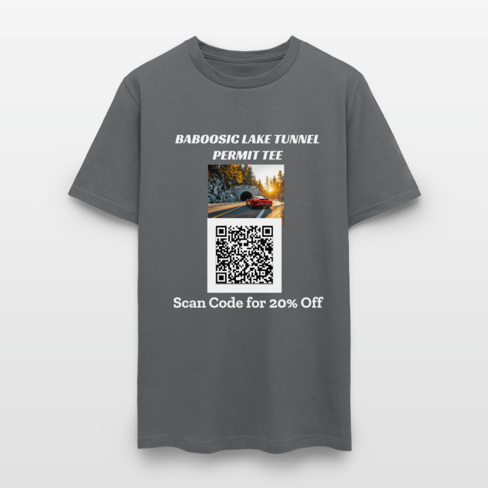 BABOOSIC LAKE TUNNEL PERMIT TEE Unisex Classic T-Shirt - charcoal