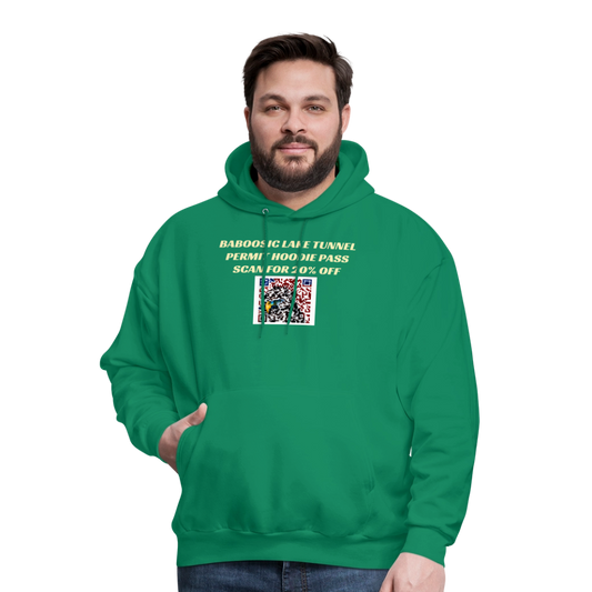 BABOOSIC LAKE TUNNEL PERMIT HOODIE PASS Men's Hoodie - kelly green