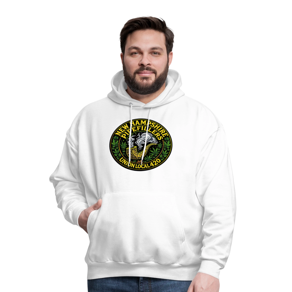 THE ORIGINAL NEW HAMPSHIRE PIPEFILLERS UNION LOCAL 420 Hanes Men's Hoodie - white