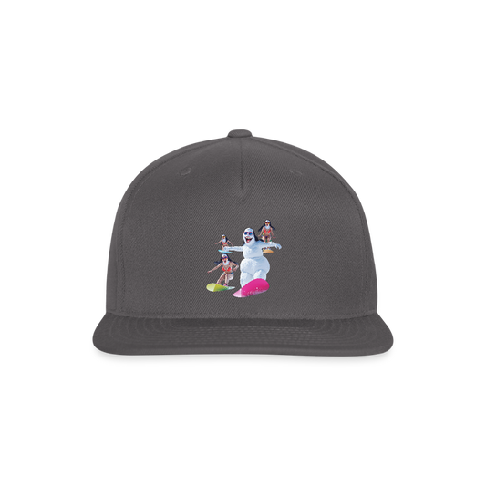 The Skiing Nuns Snapback Baseball Cap - dark grey