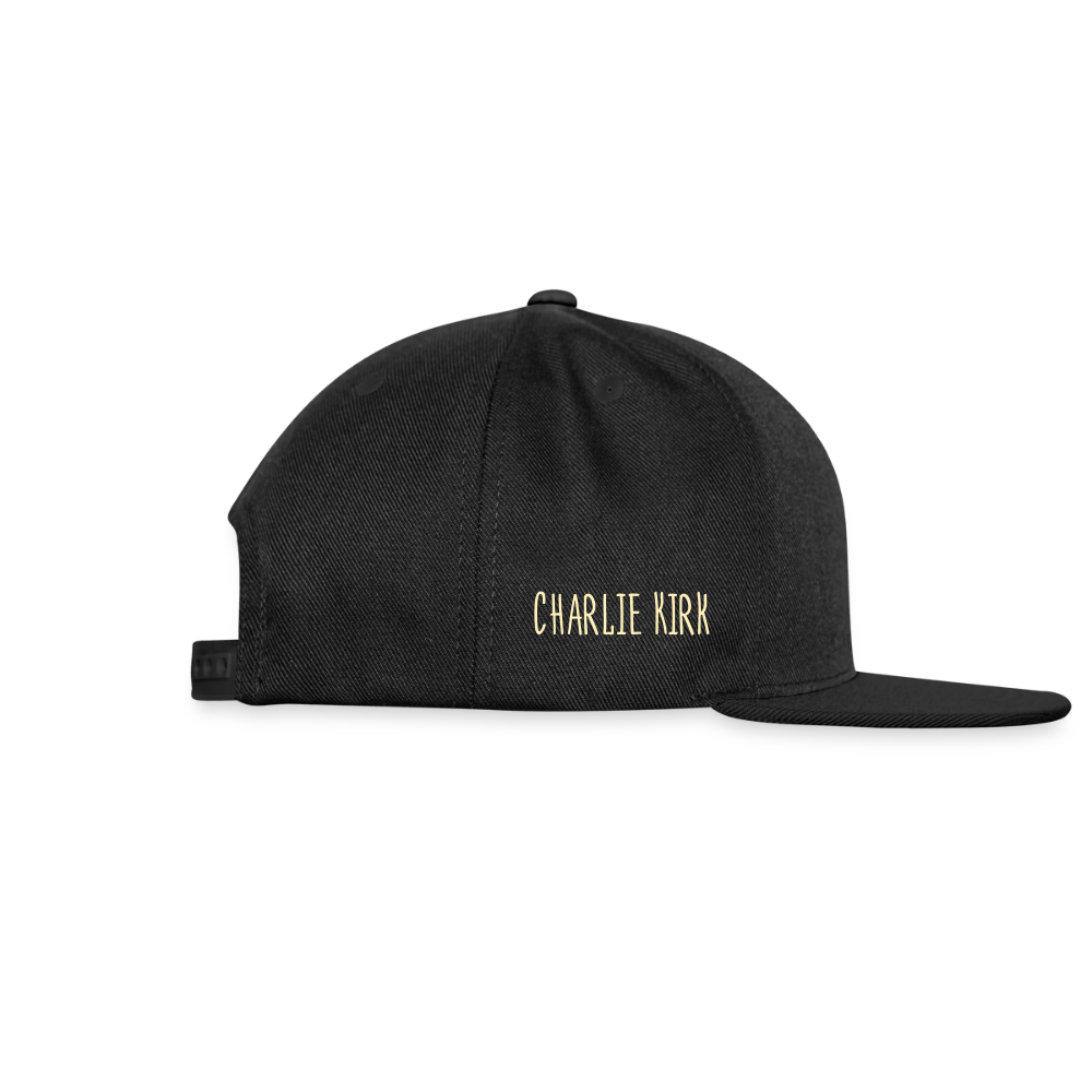 This is the Turning Point Snapback Baseball Cap - black