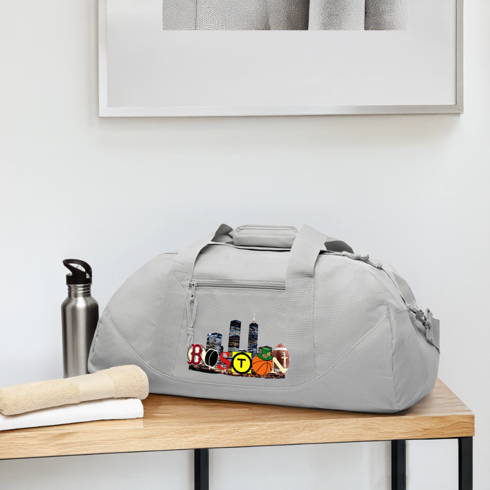 BOSTON SKYLINE Recycled Duffel Bag - gray