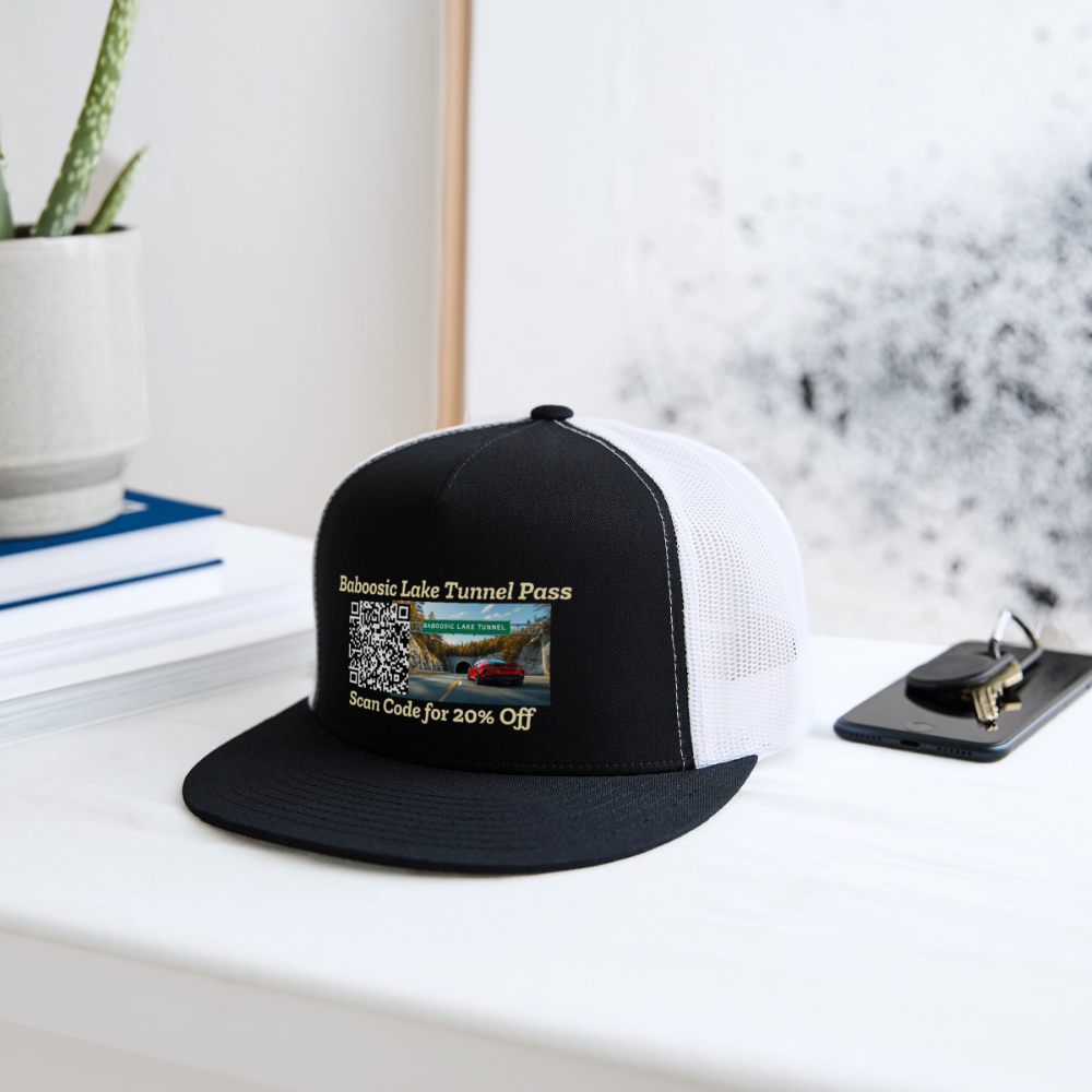 BABOOSIC LAKE TUNNEL PASS Trucker Hat - black/white
