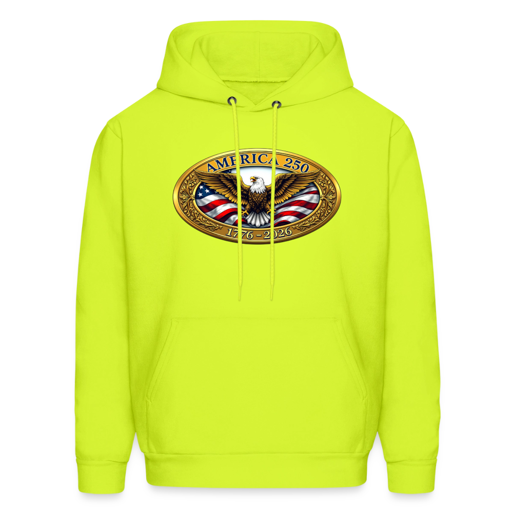 AMERICA 250 Men's Hoodie - safety green