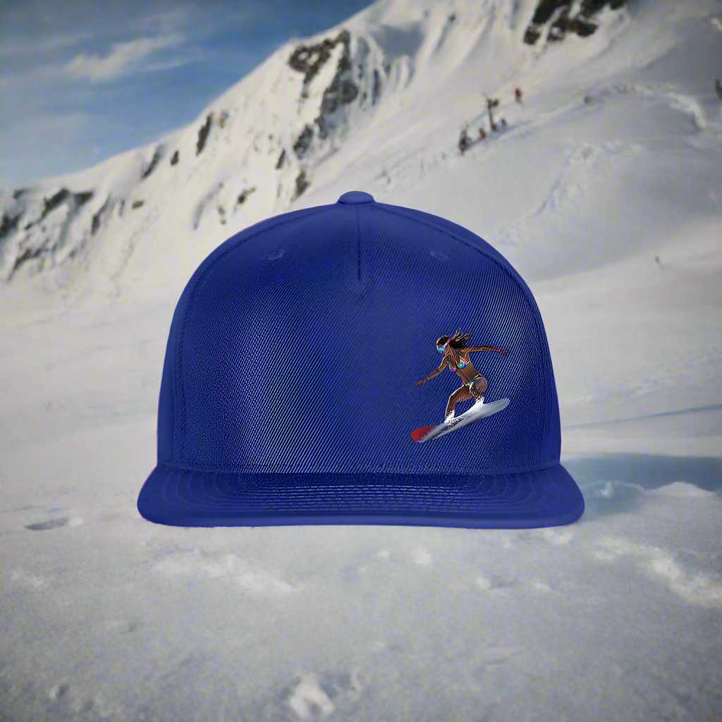 Snow Bunny 2 Snapback Baseball Cap - royal blue