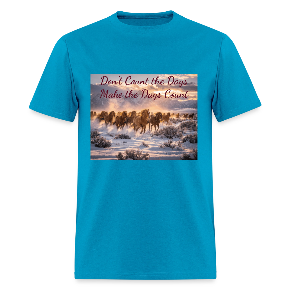 Don't Count the Days, Make the Days Count - turquoise