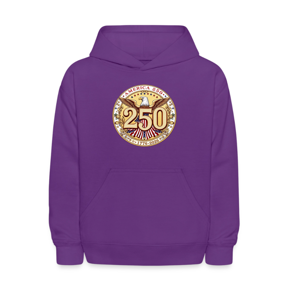 AMERICA 250 Kids' Hoodie - purple