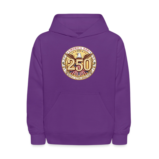 AMERICA 250 Kids' Hoodie - purple