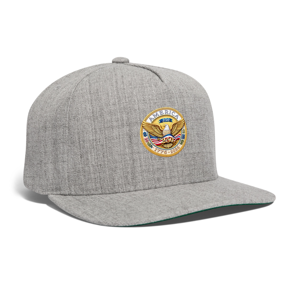 AMERICA 250 ORIGINAL Snapback Baseball Cap - heather gray