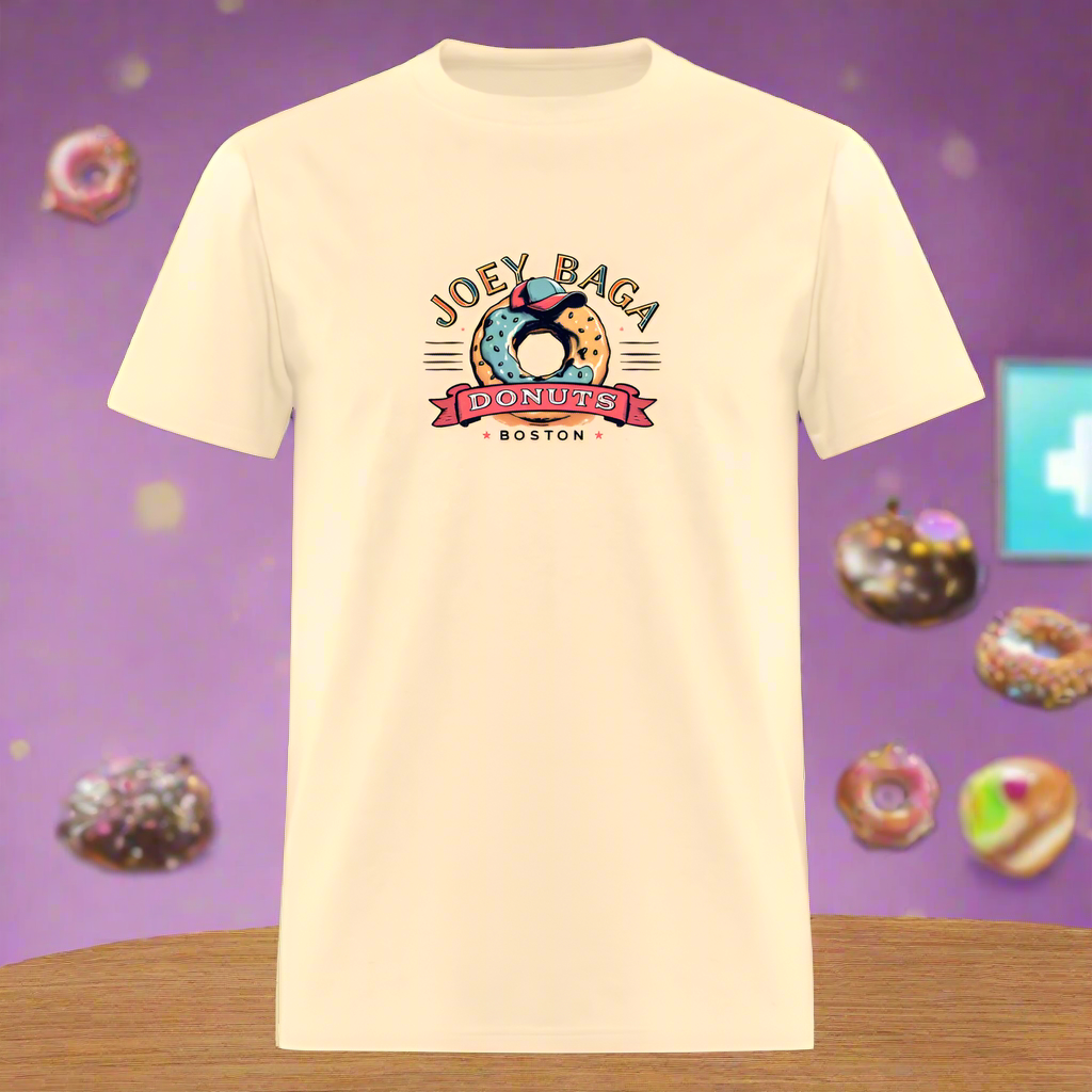 JOEY BAGA DONUTS BOSTON Haines Unisex Classic T-Shirt - natural