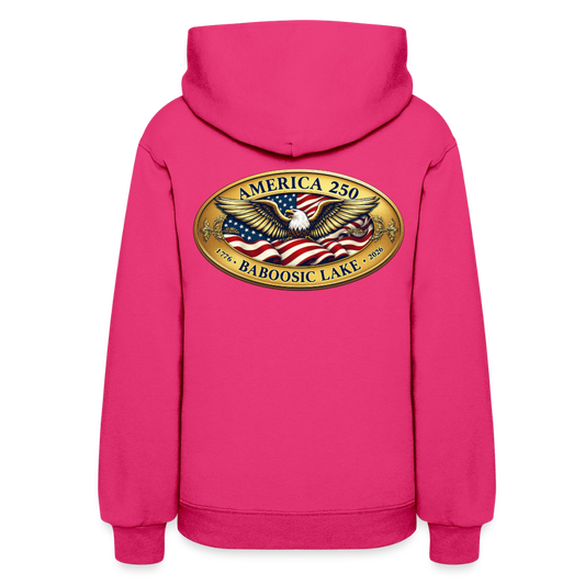 AMERICA 250 BABOOSIC LAKE Women's Hoodie - fuchsia