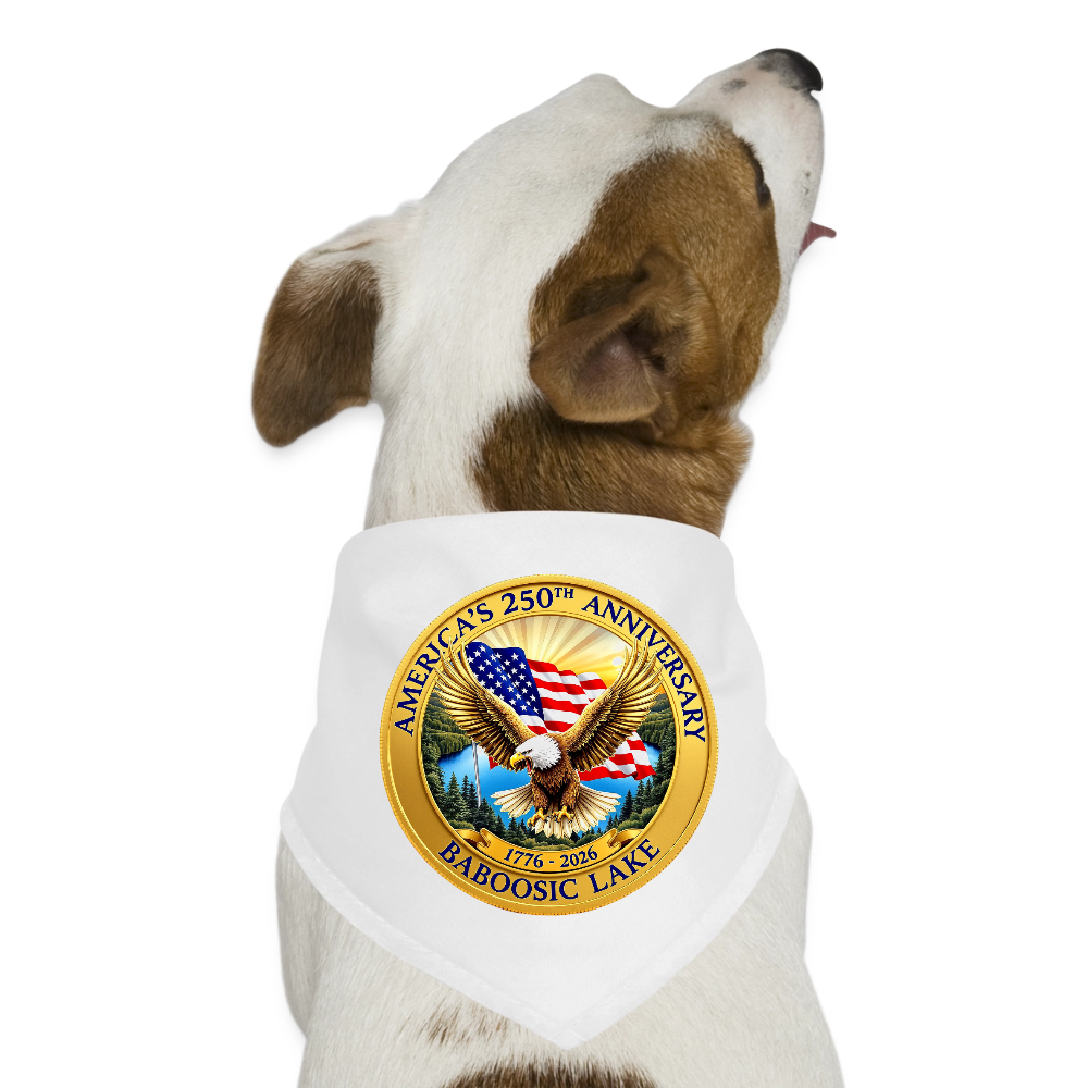 Dog Bandana - white