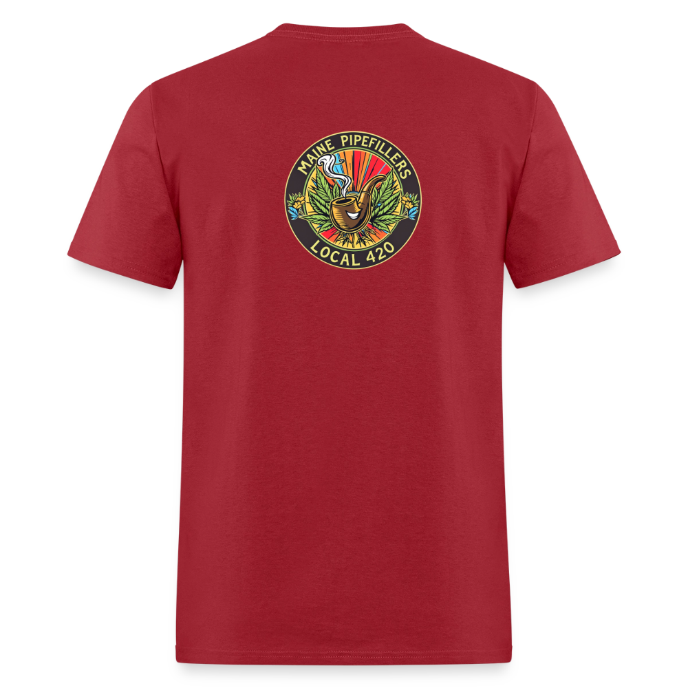 MAINE PIPEFILLERS LOCAL 420 Men's T-Shirt - true red