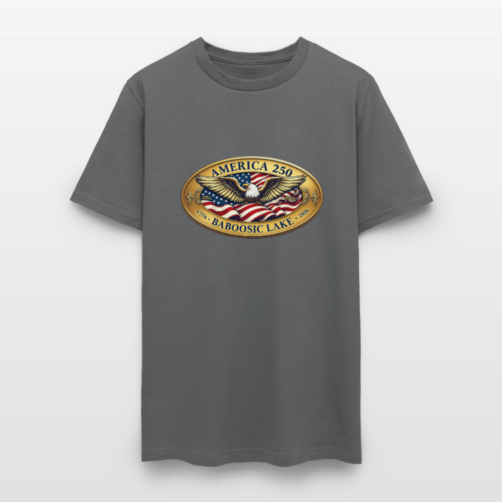 BABOOSIC LAKE AMERICA 250 Men's T-Shirt - charcoal