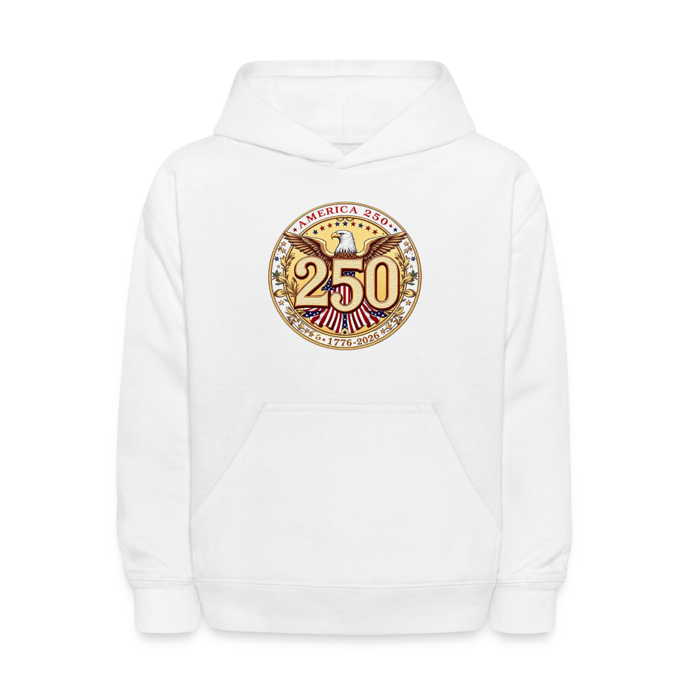 AMERICA 250 Kids' Hoodie - white