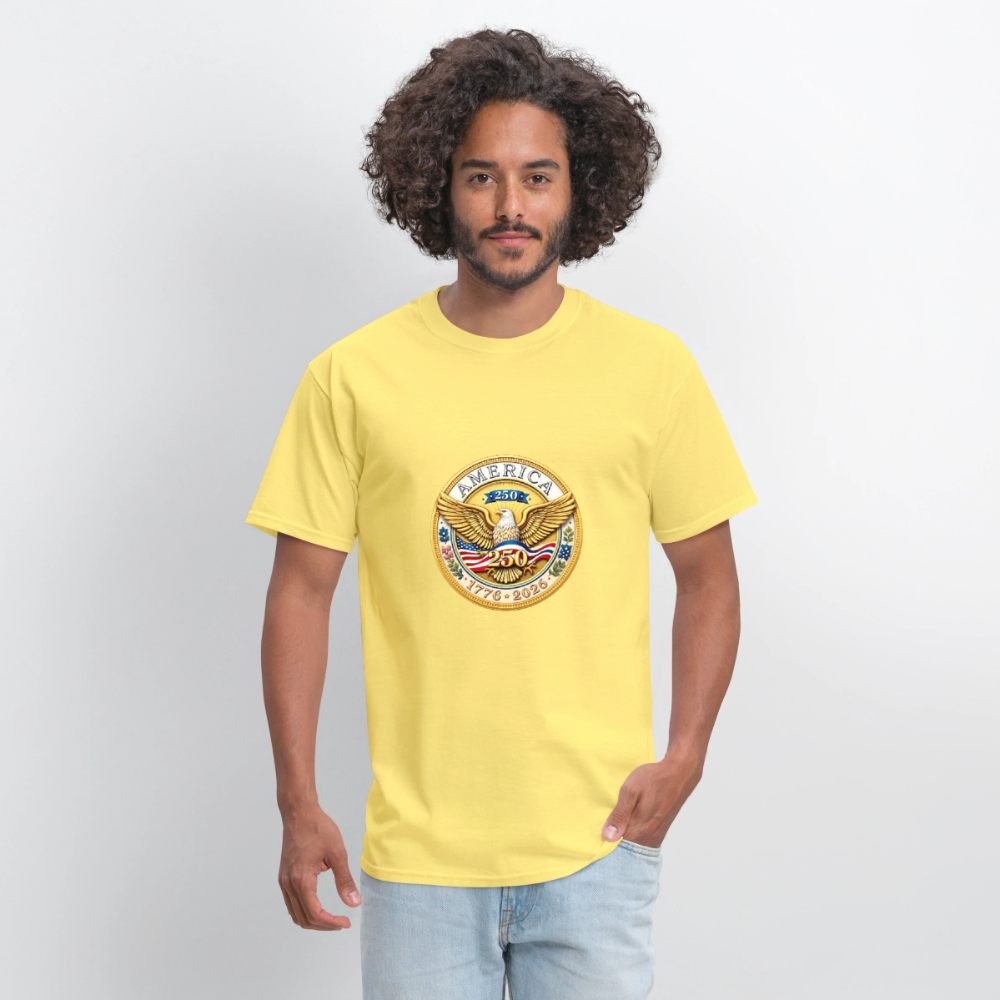 AMERICA 250 Men's T-Shirt - cornsilk