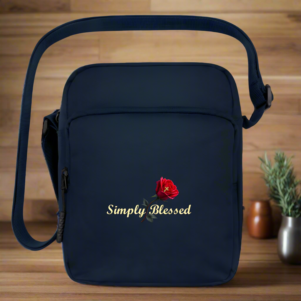 Simply Blessed Upright Crossbody Bag - navy