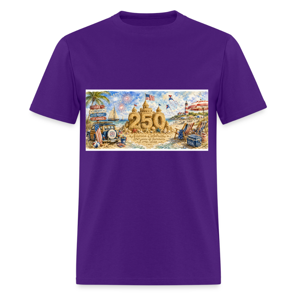 SUMMER'S Men's T-Shirt | GILDAN 5000 - purple