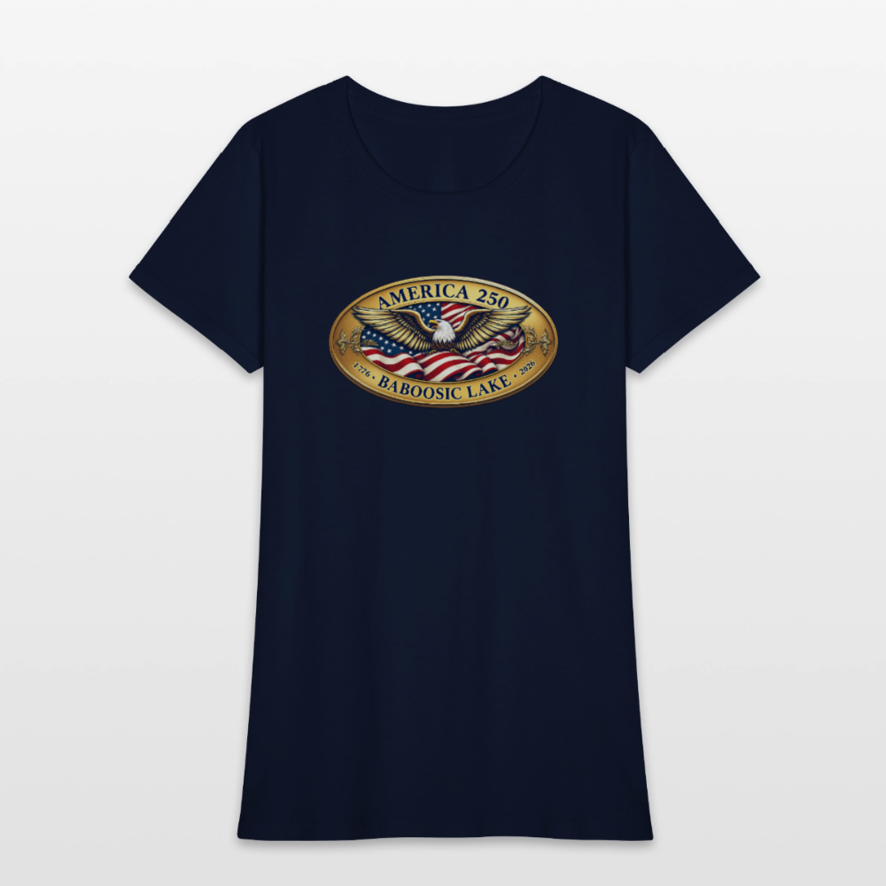 AMERICA 250 BABOOSIC LAKE AMERICA 250 Women's T-Shirt - navy