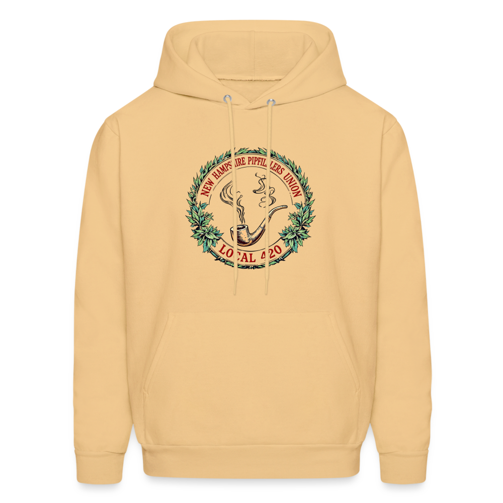 NEW HAMPSHIRE PIPEFILLERS UNION LOCAL 420 Hoodie - light gold 