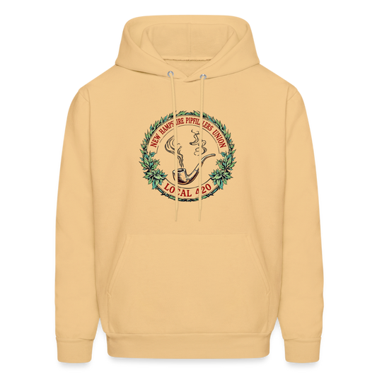 NEW HAMPSHIRE PIPEFILLERS UNION LOCAL 420 Hoodie - light gold 