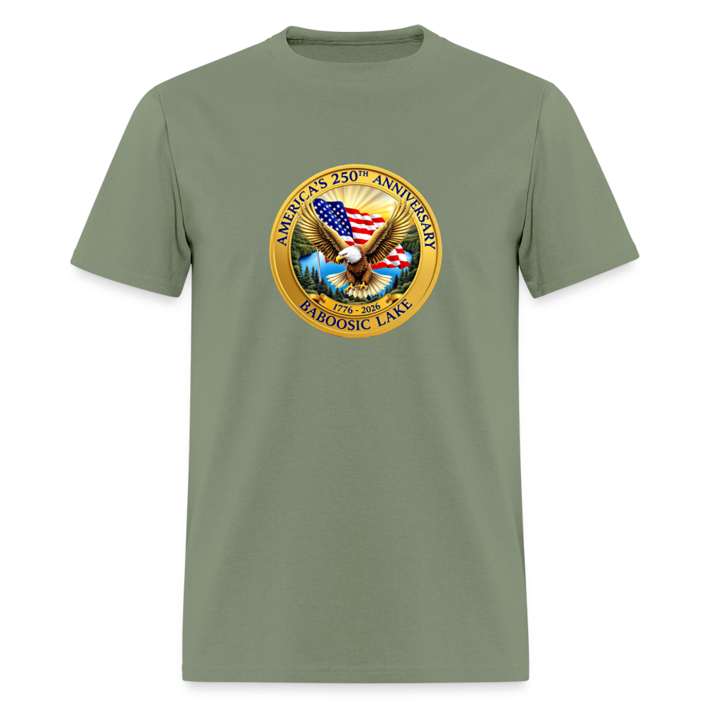 AMERICA 250 AMHERST Men's T-Shirt | GILDAN 5000 - military green